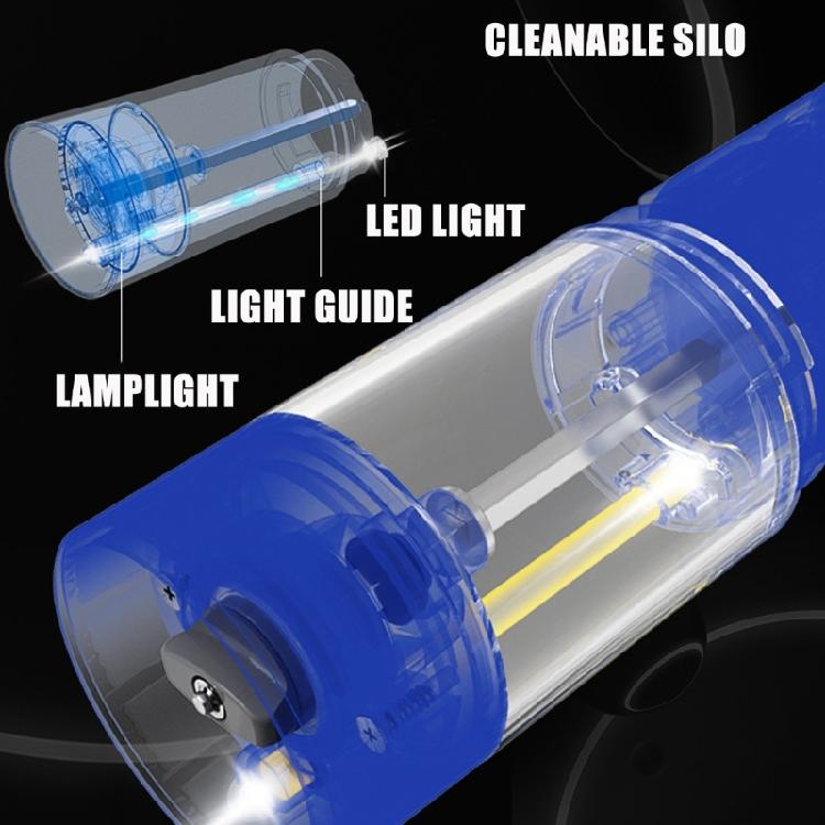 Customizable Electric Pepper and Salt Grinder Rechargeable Cordless Adjustable Setting For Spices Grinding Device Set