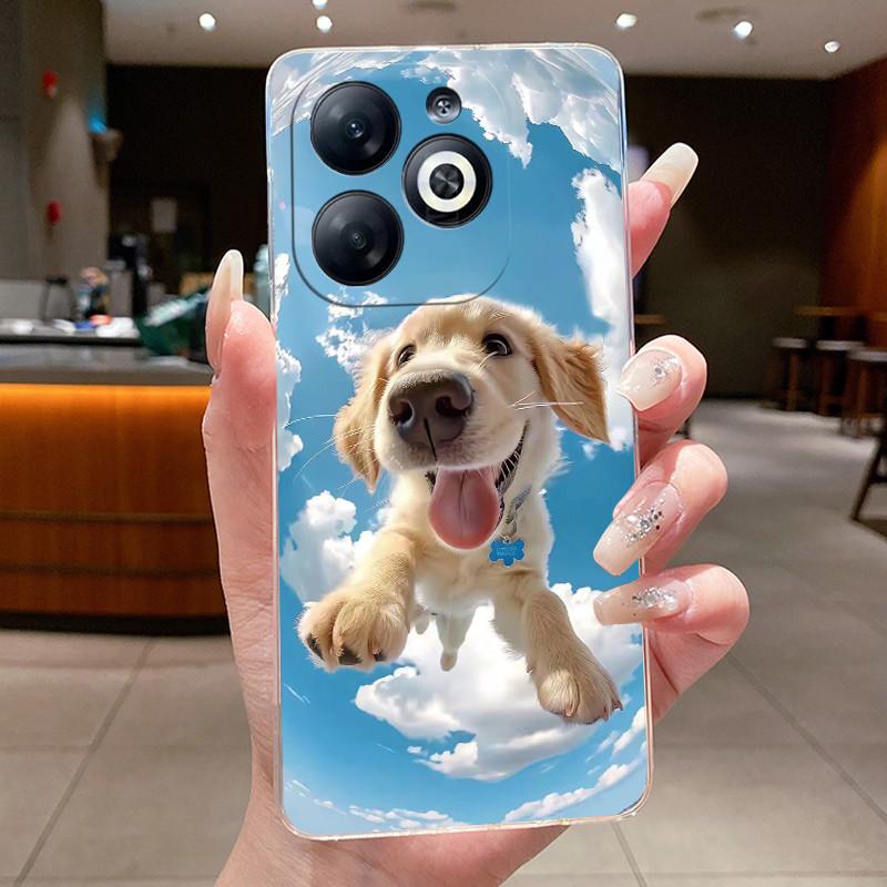Casing For infinix Smart 8/Smart 8 Pro Luxury Dragon Cute Cool Boys Girls Soft silicone Phone Case Back Cover Transparent Shell