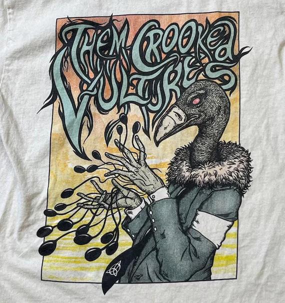 VTG Style Them Crooked Vultures Music Shirt White Unisex S-5XL 1J0189 Unisex T-Shirt XXL