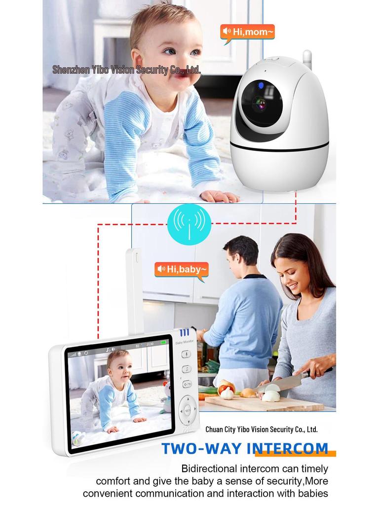 5-Inch HD Baby & Elderly Monitor with Two-Way Voice