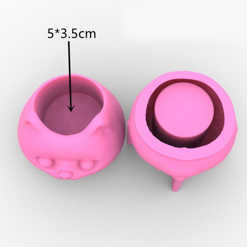 Silicone Planter Molds Dog Mold for Handmade Flower Pots Pen Holder Molds Resin Crafts Clay Molds DIY Hand Crafts