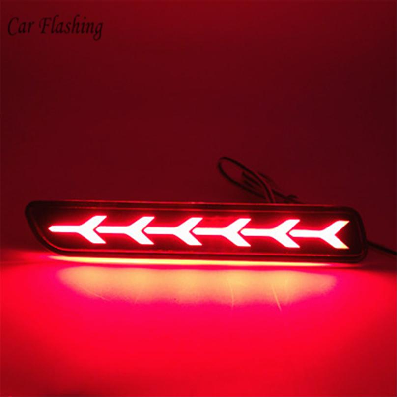 Car Flashing 2 Pcs For Suzuki Ertiga Alivio Ciaz Vitara S-Cross SX4 Splash LED DRL Rear Bumper Light Brake Tail Lamp Drl Driving
