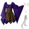 New Long-sleeved Women's Renaissance Medieval Dress