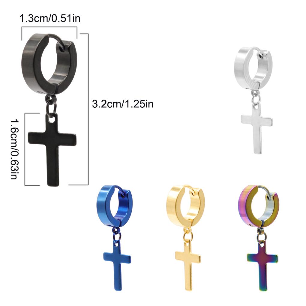 Fake Earring To Lightweight Appearance Studs Magnetic Chic Easy Styles Waterproof Various Cross Wear Distinctive Cute Nose