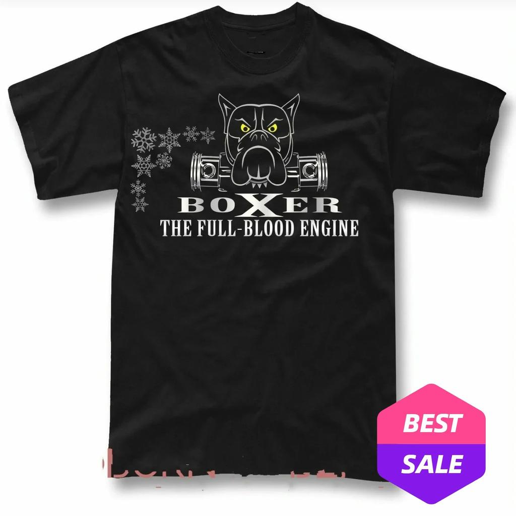 Boxer Engine Fashion Design Turbo Fans TShirt Summer Cotton Short Sleeve ONeck Unisexs T Shirt New S3XL