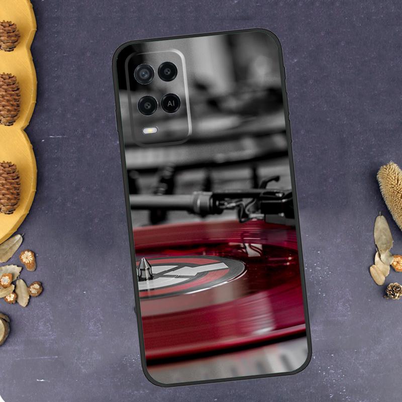 Vinyl DJ Record Art Phone Case For Oppo A79 A18 A38 A58 A78 A98 A17 A40 A60 A80 A16 A76 A96 A15 A74 A94 A54 A77