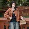 Women's Chinese Style Silk Red Cloud Coat - Autumn/Winter Retro Fashion Top