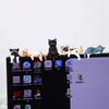 Office Desktop Mini Cute Little Cat Ornament Computer Car Center Console Display Screen Edge Decoration Figurine