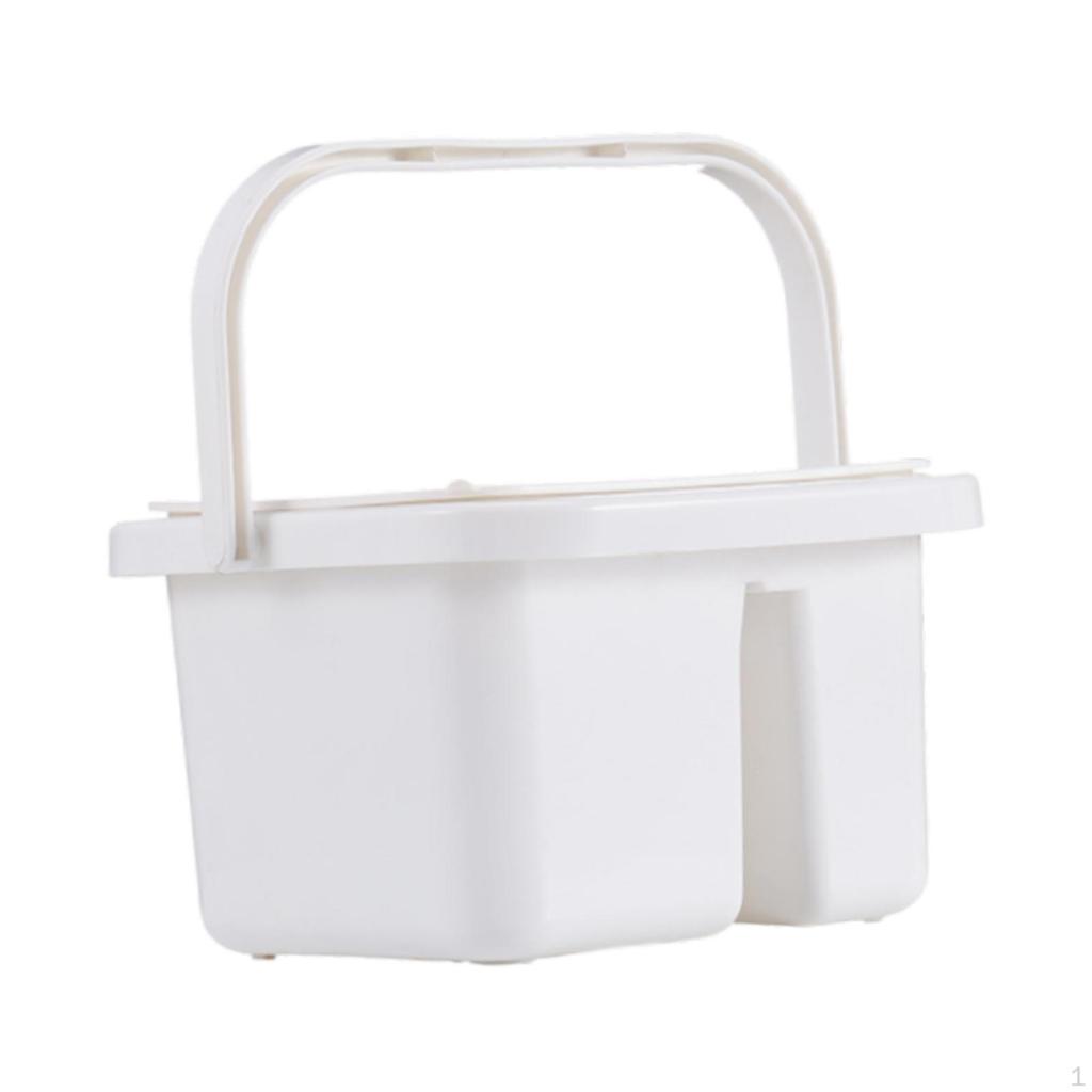 Brush Cleaner, Cleaning Pot, Portable And Multipurpose with Hole for Holder Dipping