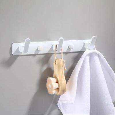 Schwarz Weiß Robe Haken Badezimmer Küche Handtücher Tasche Hut Haken Wandmontiert Kleidung Mantelständer Wandhänger Badezimmerzubehör