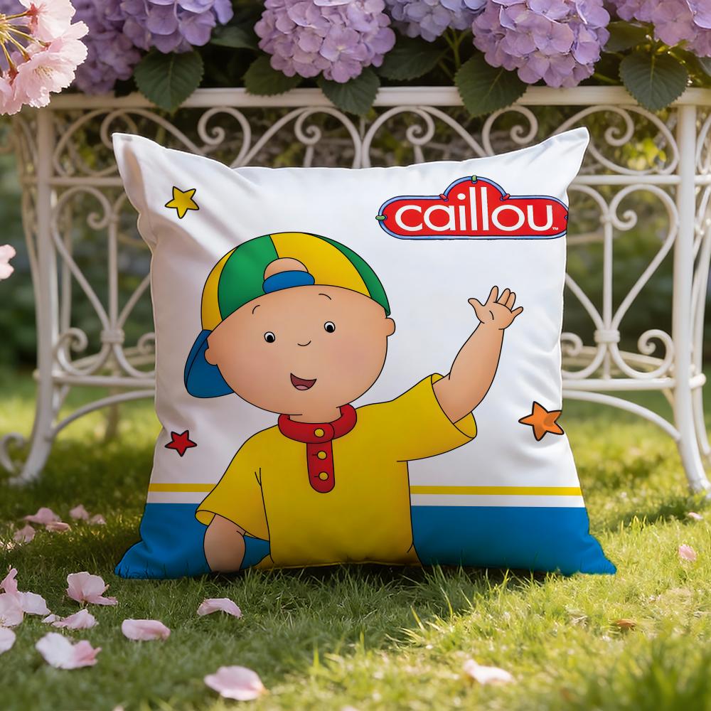 Anime C-Caillou Cushion Cover Home & Car Dual-Scene Pillow Cover: Reversible for Premium Comfort