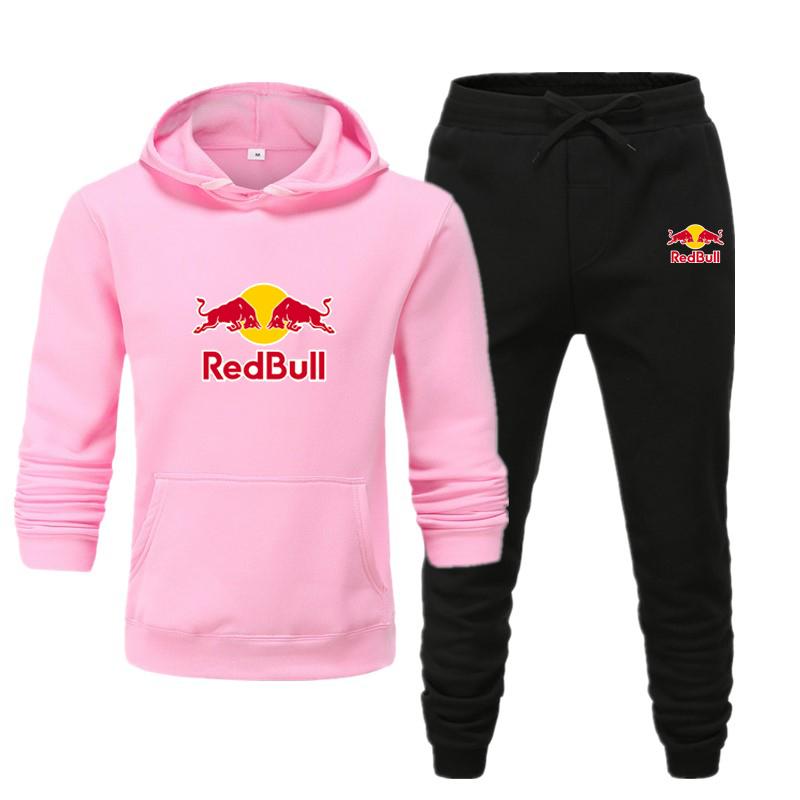 Red Bull Men/women Sportswear Sets Spring Autumn Brand Hooded Sweatshirt Casual Tracksuit Men 2 Piece Hoodies + Pants Men Clothing