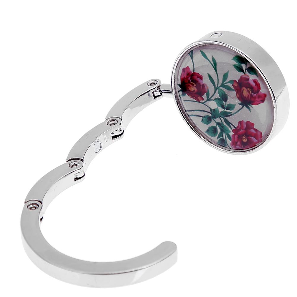 Kirsite Womens Bag Storage Portable Delicate Instant Bag Hanger Creatiee Stylish Landscape Pattern for Table Desk for Women Girl