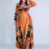 2025 Spring/Summer Floral Print Round Neck Dress - Exotic Resort Style Elegant Womenswear