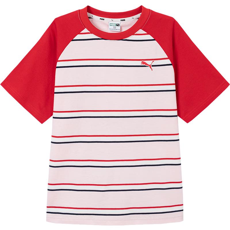 Puma Kids Summer Short Sleeve Patchwork T-Shirt