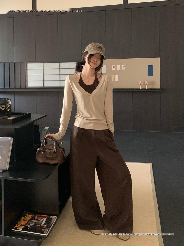 Women's Korean-Style Long-Sleeve Autumn T-Shirt - Elegant and Stylish Base Layer