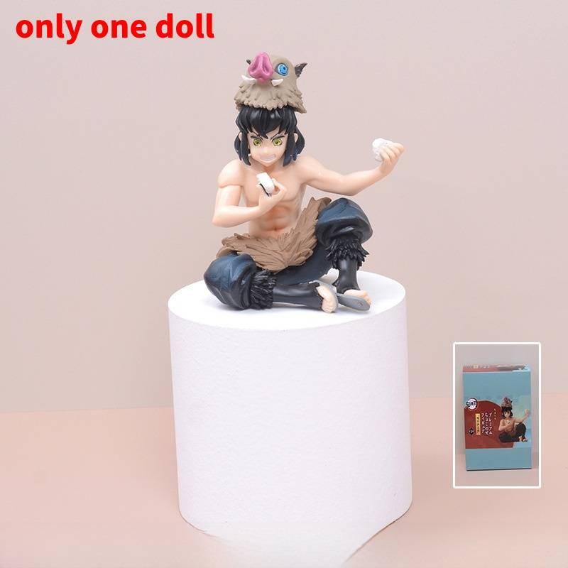 Demon Slayer Kimetsu No Yaiba PVC Figuren Set Mit Sitzenden Posen Modellen Zum Sammeln Und Ausstellen