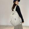 Schoolbag schoolbag male college students ins solid color simple large-capacity backpack, female high school outdoor travel backpack mountaineering 