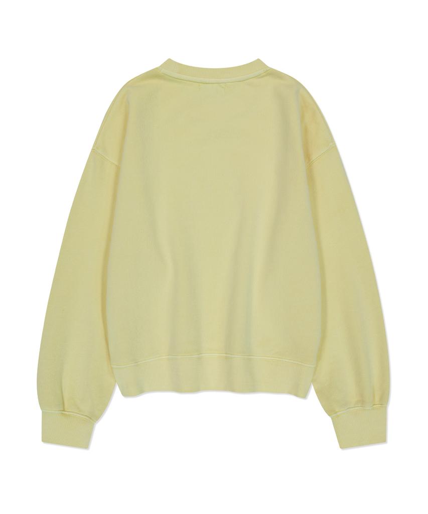 Wacky Willy Women'S Semi-Overfit Pigment Sweatshirt Yellow