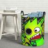 Laundry Collector Sprunki Cartoon Incredibox Game Foldable Laundry Basket Large Storage Children Washing Basket Home Organizer