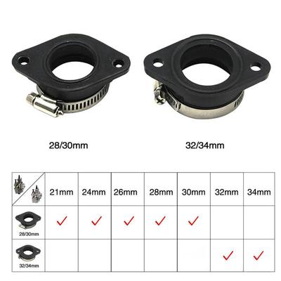 Interface do Tubo de Admissão do Carburador Para Keihin PWK 21/24/26/28/30/32/34mm Adaptador de Carburador de Motocicleta Coletor de Admissão