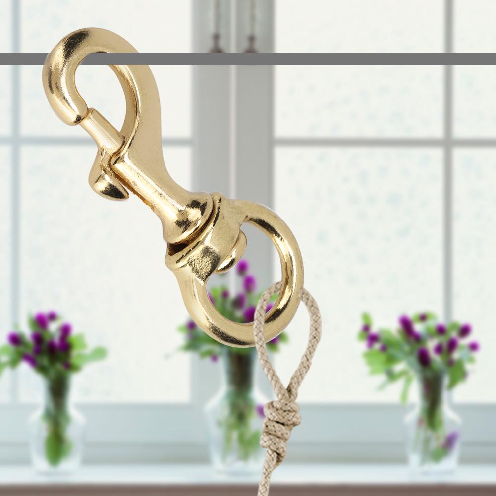 Quality Brass Swivel Trigger Hook High Strength Pet Pet Leash Rope Clip Golden Yellow