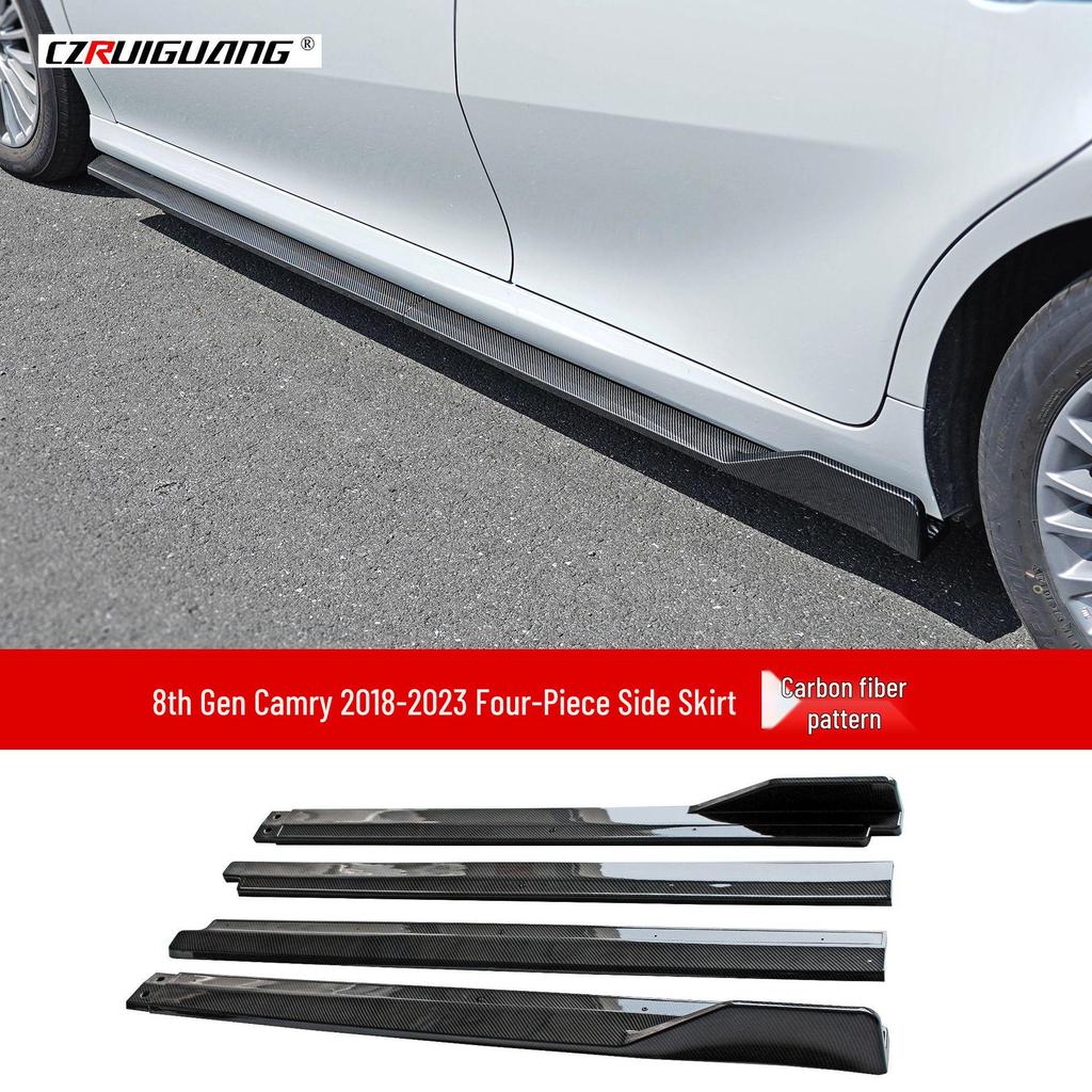 18-20 Gen 8 Camry Front Lip, Side Skirts, Rear & Top Spoilers, Louvers