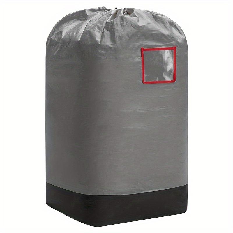 

1 шт. Очень большая логистическая сумка для переезда, утолщенная, пыленепроницаемая, износостойкая упаковочная сумка для хранения, экспресс, тканый нейлон 47x47x106cm серый