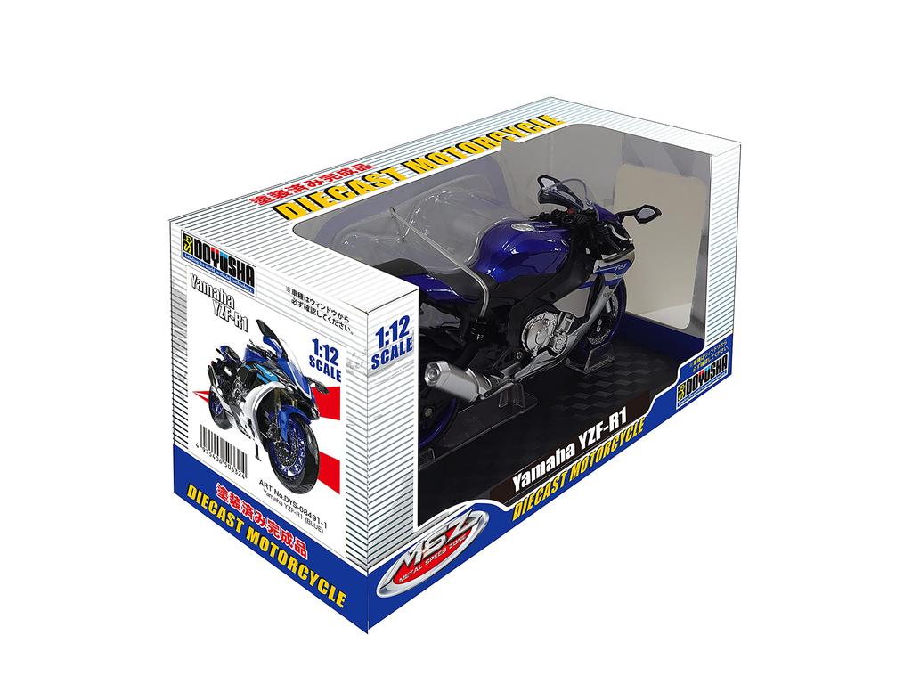 DOYUSHA Diecast Motorcycle Scale Yamaha Blue Finished Product 1/12 YZF-R1