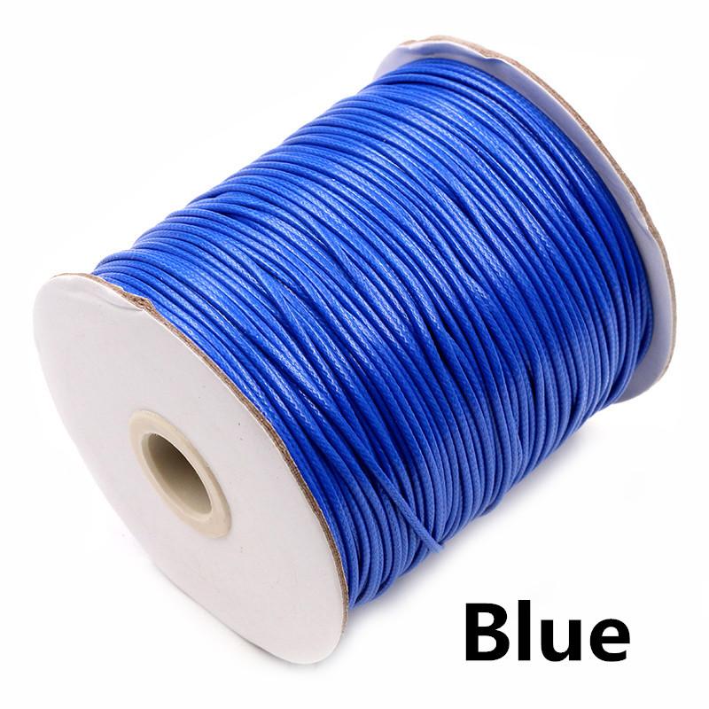 10m/lot 15 Color Leather Line Waxed Cord Cotton Thread String Strap Necklace Rope For Jewelry Making DIY Bracelet Supplies