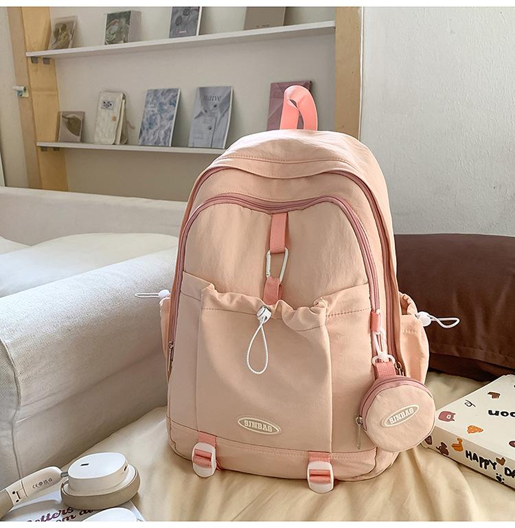Zaino semplice zaino versatile femminile ins giapponese borsa per studenti zaino per scuola media scuola superiore grande capacità campus zaino dolce