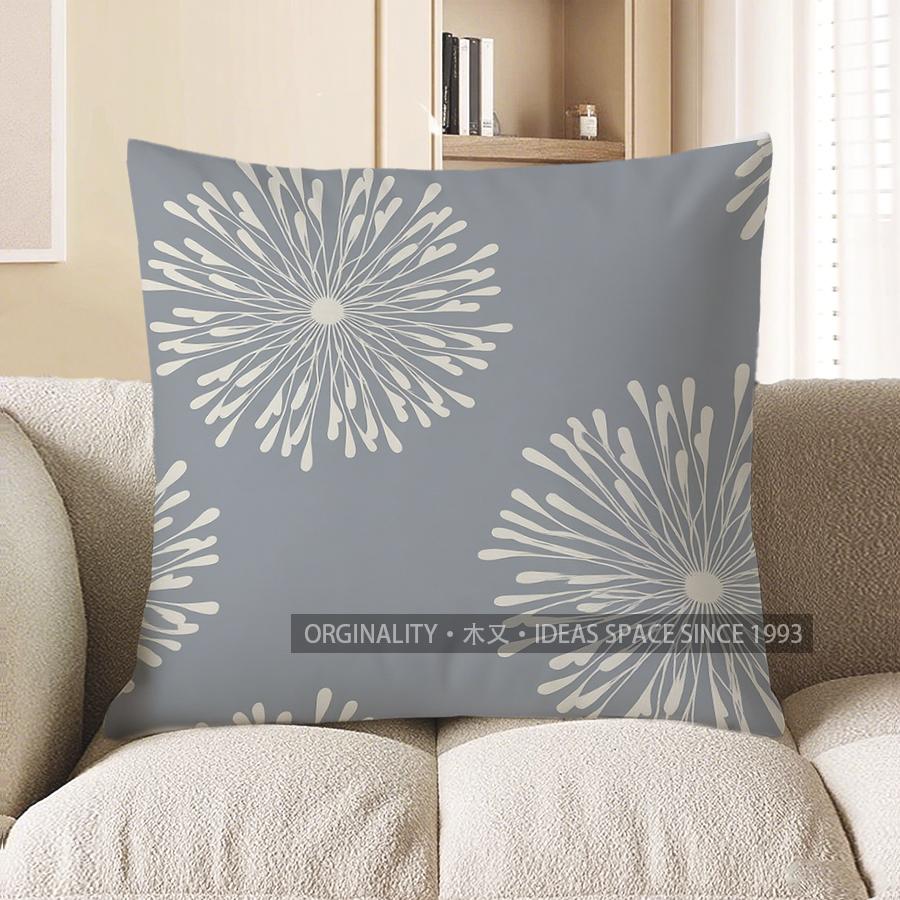Home Decor Abstract Dandelion Pattern Throw Pillow Cover Pattern Cushion Cover Suitable For Sofa Bedroom Car Pillow Cover