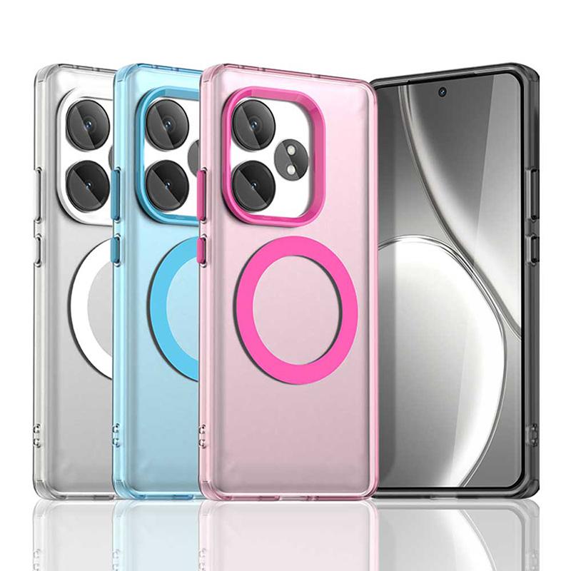 Shockproof Matte Translucent Phone Case For Realme GT6 GT 6T for Magsafe Wireless Charge Back Cover For Realme GT Neo 6 SE Cases