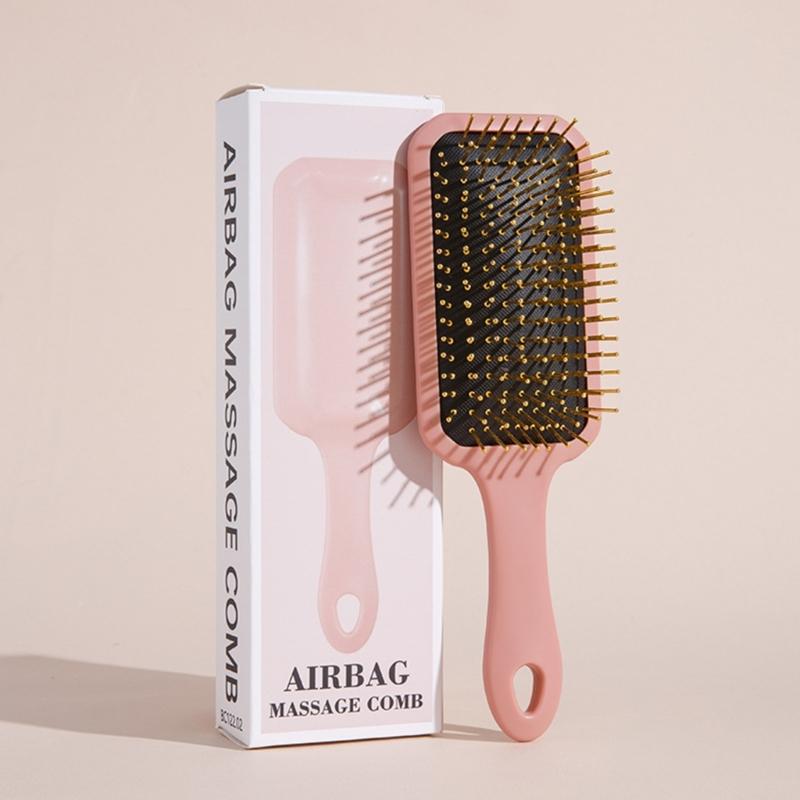 Detangling Massage Comb With Cushion Base Hair Brush And Durability ABS For Long Curly Hair Care