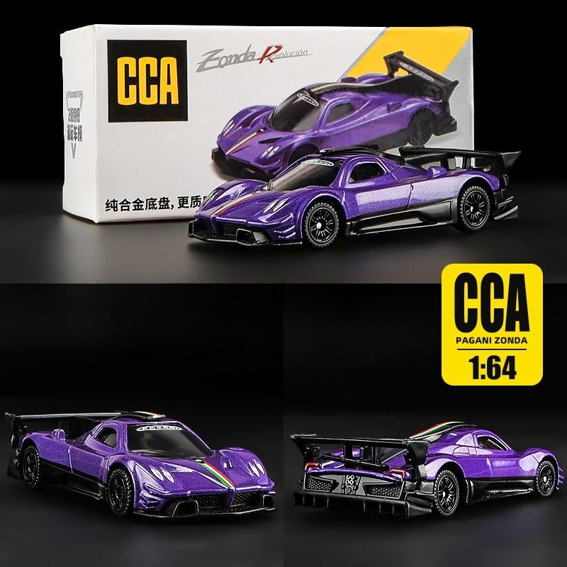 CCA Diecast 1/64 Pagani Zonda Super Car Alloy Model Car Toy for Boys Birthday Gift Ornament for Collections Miniature Voiture
