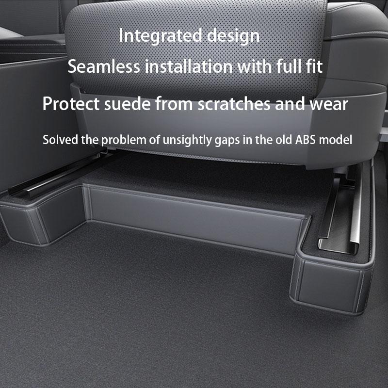 For Tesla Model Y Juniper 2025 Nappa Leather Front and rear Under seat corner protectors vehicle  Car Interior Accessories