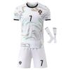 Portugal Ronaldo Weltmeisterschaft Kinder Sportbekleidung Fußballtrikot, Polyester, Weiß