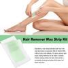 Hair Removal Wax Strips Kit Natural Hair Remover for Face, Eyebrow, Arms, Legs, Underarm, and Bikini