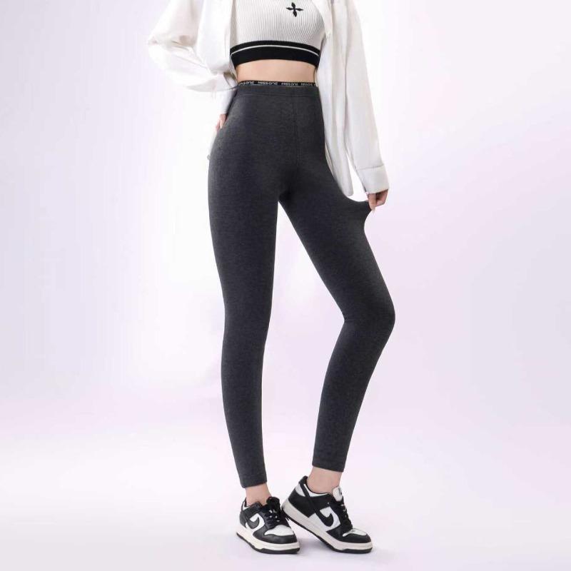 Autumn and Winter Cloud Pants Pure Cotton Shark Pants Seamless Yoga Pants Black Leggings Women's Outer Wear Nine-point Small Black Pants