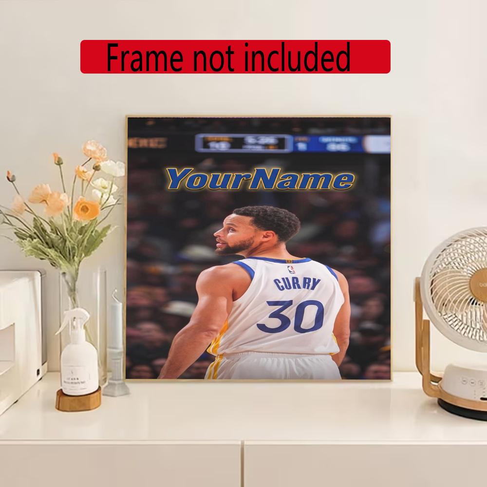Curry Customize Your Name Diamond Painting Round Diamond Rhinestones Mosaic Diamond Embroidery Wall Paintings Rhinestones Gift Frameless