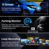 1080P WiFi DashCam Car DVR with 3/4 Lens 360°Auto Black Box Night Vision 24H Parking Monitor Video Recorder for Vehicle Security