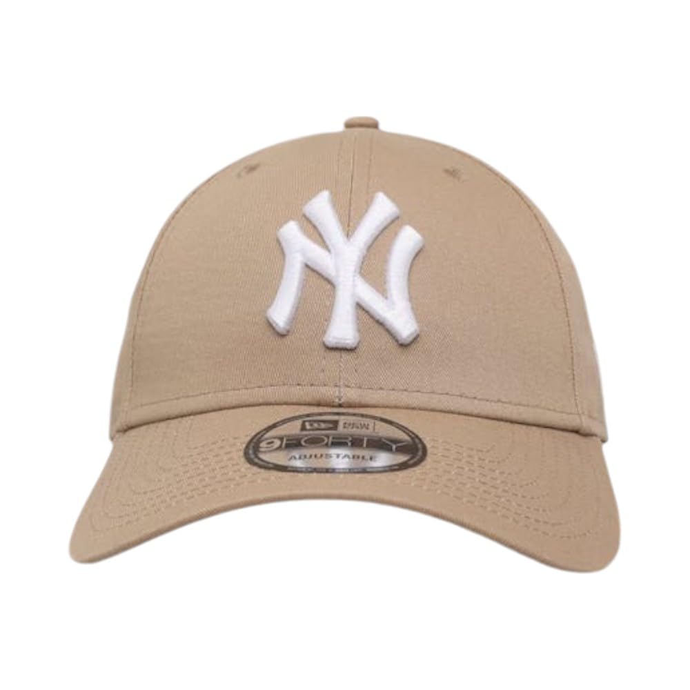 

Cap 940 9FORTY Adjuster Free Size LA Cotton Baseball Cap Hat Gender Free [New Era] Men s Women s (Free, NY-Beige/White) [Product]