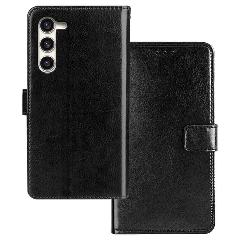 For Samsung Galaxy S24 Crazy Horse Texture Leather Case Wallet Phone Cover