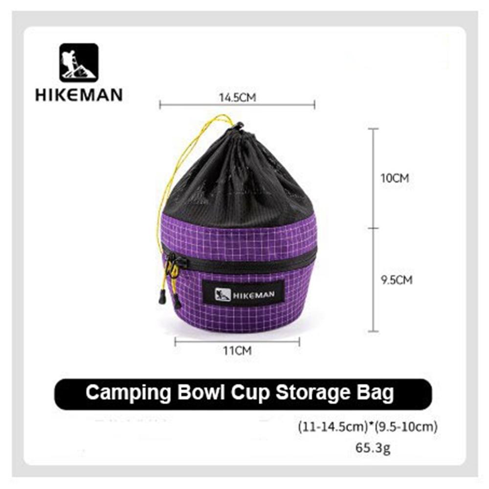 Portable Outdoor Handheld Bag Multifunctional Elastic Polyester Tableware Storage Bag 11195cm 3 Colors фиолетовый 7970₽
