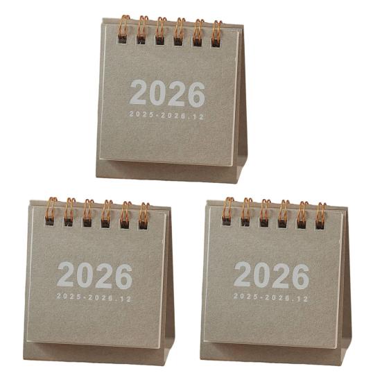2026 Mini Stolní kalendář leden 2026-prosinec 2026 12měsíční plánovač Malý stojací překlápěcí kalendář s dvojitou drátovou vazbou pro domácí kancelář