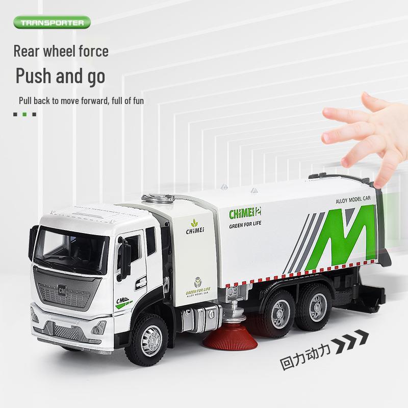 Chimei Alloy Toy City Cleaning Sprinkler Truck Model