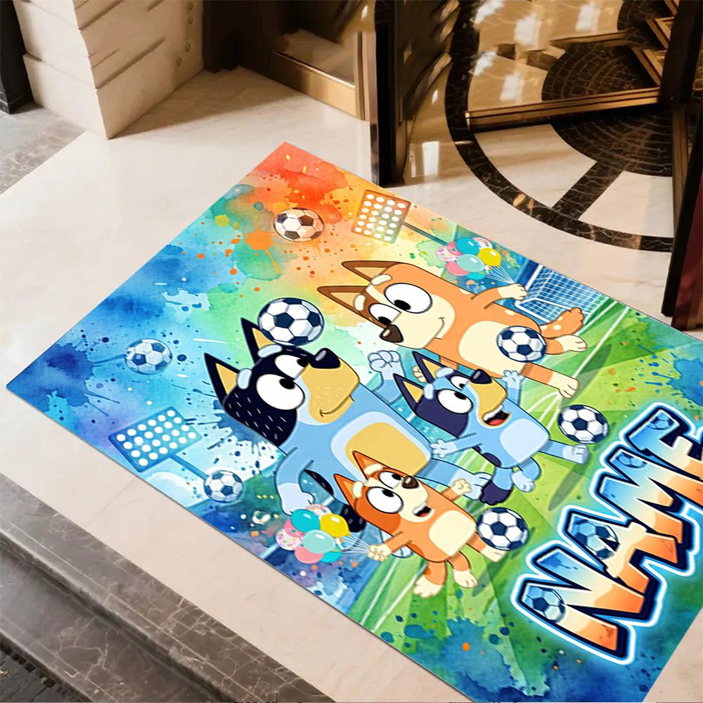 Soccer Fun Personalized Text Area Rug Suitable for Dining Room Hallway Bedrooms Outdoor Anti-slip Rug Office home decor