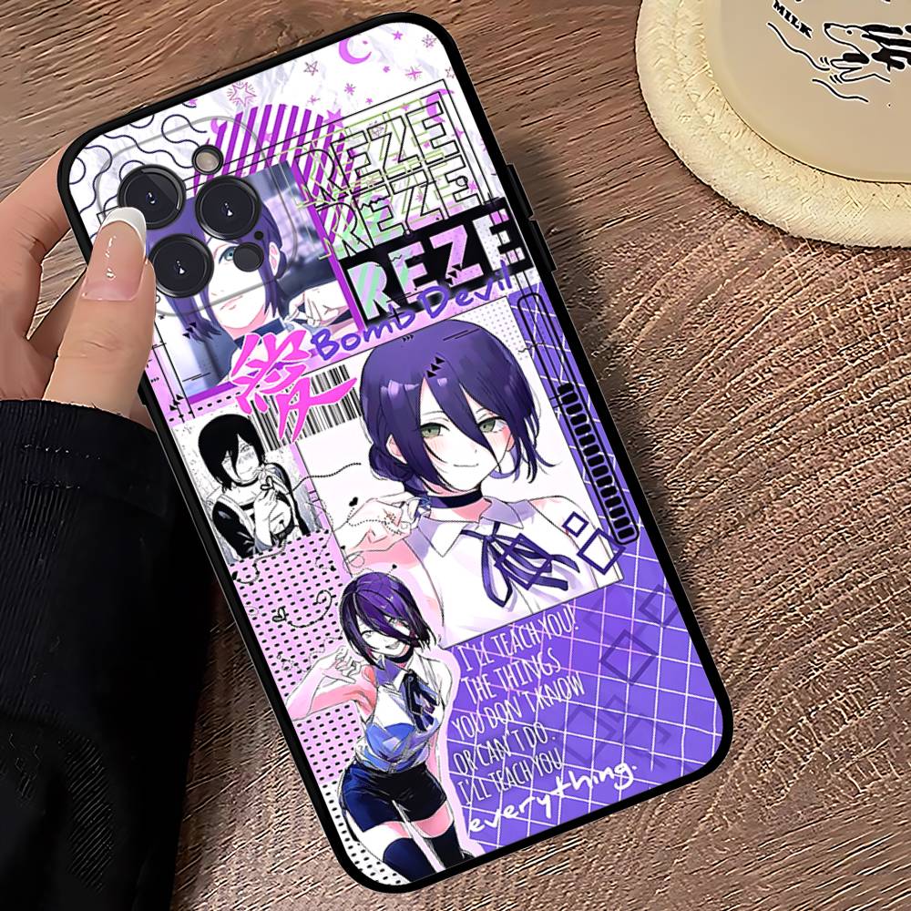 Cool Anime R-Reze Phone Case For Iphone 17 16 15 16e 14 13 12 11 Pro Max Plus Case Cover Coque