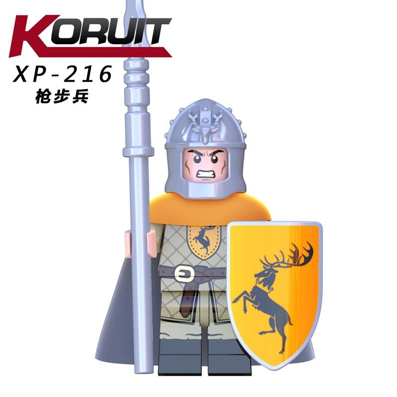 KT1209 Game of Thrones Serie Einzelpack Minifigur Baustein Spielzeug, Zufälliger Charakter, Sammelbares Mikropartikelmodell