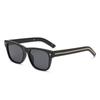 New luxury fashion square hip-hop men's sunglasses Pu family vacation photo cool women's sunglasses
